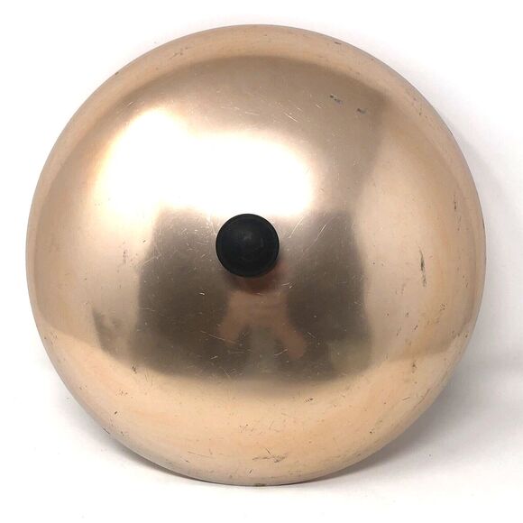 Wear-Ever Aluminum Hallite 10.5" Skillet Fry Pan Copper Toned Lid VTG USA  #2600 - Picture 6 of 14